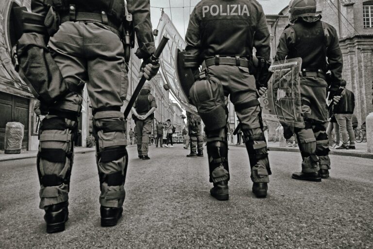 group of police on street